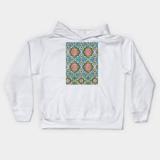 Indian Fabric Pattern Kids Hoodie